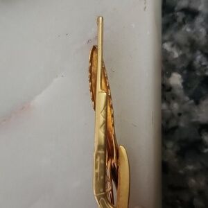 Vintage Hickok Gold Tone Rifle Tie Clip